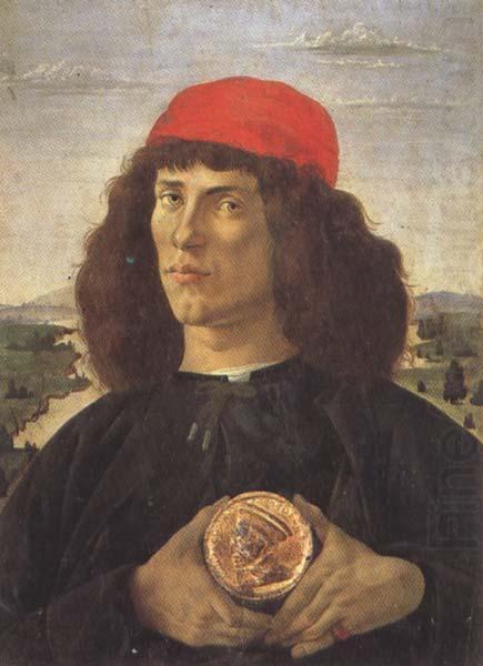 Sandro Botticelli Young Man With a Medallion of Cosimo (mk45) china oil painting image